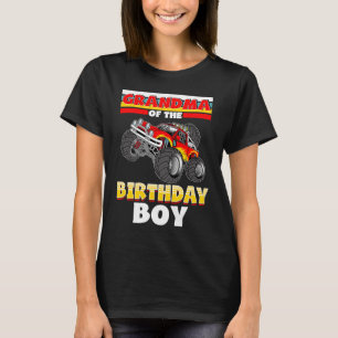 Oma van de Birthday Boy Monster Truck Birthday T-shirt