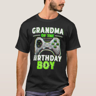 Oma van de Birthday Boy Video Gamer Matching F T-shirt