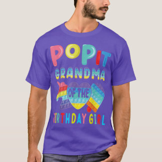 oma van de Birthday Girl Pop It Unicorn Birthd T-shirt