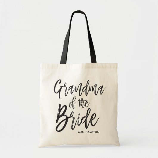 Oma van de Bride | Aangepaste bruiloft in Script-s Tote Bag (Voorkant)