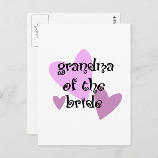 Oma van de Bride Briefkaart (Voorkant / Achterkant)
