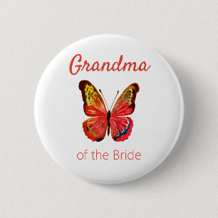 Oma van de Bride Butterfly Button