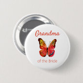 Oma van de Bride Butterfly Button (Voorkant /achterkant)