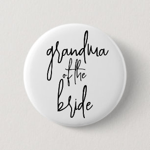 Oma van de bruid Button