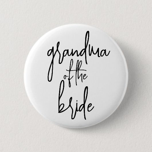 Oma van de bruid Button (Voorkant)