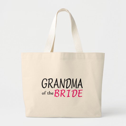 oma van de bruid grote tote bag (Voorkant)