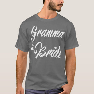 Oma van de bruid huwelijksfeest grappige bijpassen t-shirt