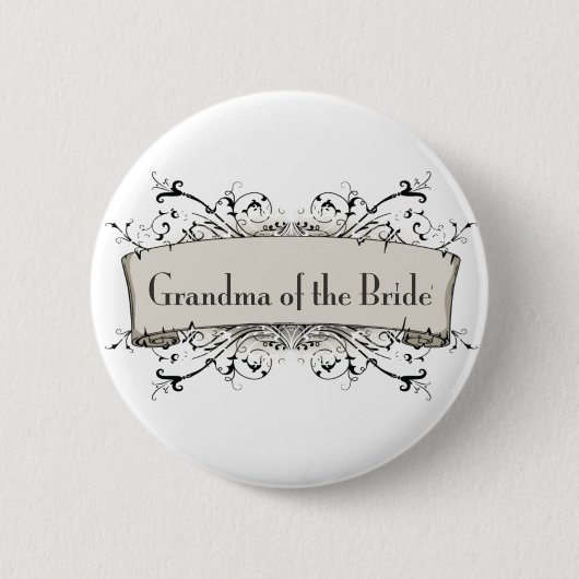 * Oma van de bruid Ronde Button 5,7 Cm (Voorkant)
