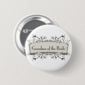 * Oma van de bruid Ronde Button 5,7 Cm (Voorkant /achterkant)
