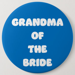 Oma van de bruid ronde button 6,0 cm