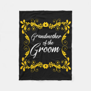 Oma van de bruidegom bijpassende vrijgezellenfeest fleece deken