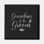 Oma van de bruidegom bruiloft douche magneet (Voorkant)