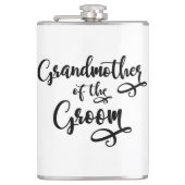 Oma van de bruidegom heupfles (Voorkant)