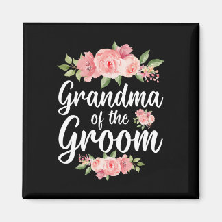 Oma van de bruidegom Oma Bloemen Groom's Grand Magneet