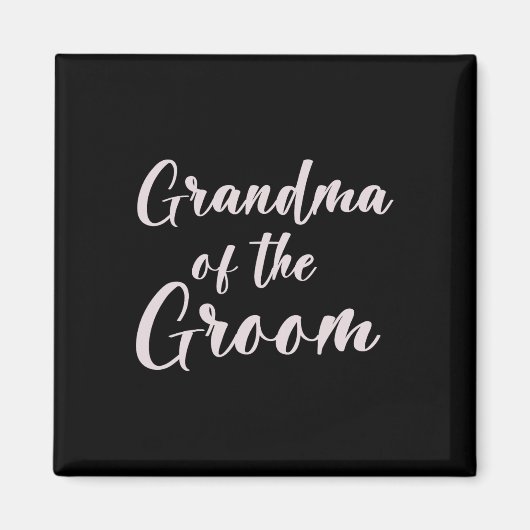 Oma van de bruidegom T-shirt bruiloft team van bru Magneet (Voorkant)