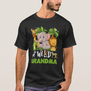 Oma van de dierentuin Birthday Safari Oerwoud Ani T-shirt
