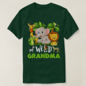 Oma van de dierentuin Birthday Safari Oerwoud Ani T-shirt (Design voorkant)