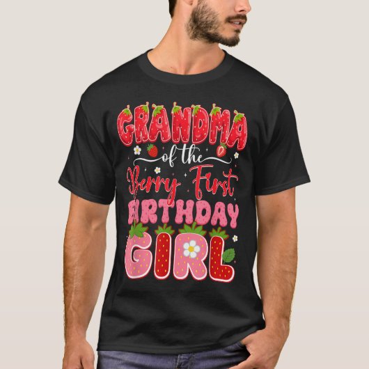 Oma van de eerste verjaardag van de bes t-shirt (Voorkant)