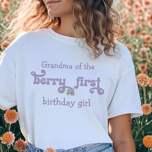 Oma van de eerste verjaardag van de eerste Berry-f T-shirt