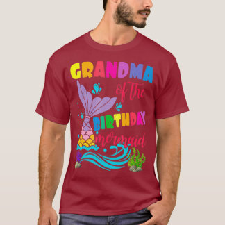 Oma van de familie van de zeemeermin t-shirt