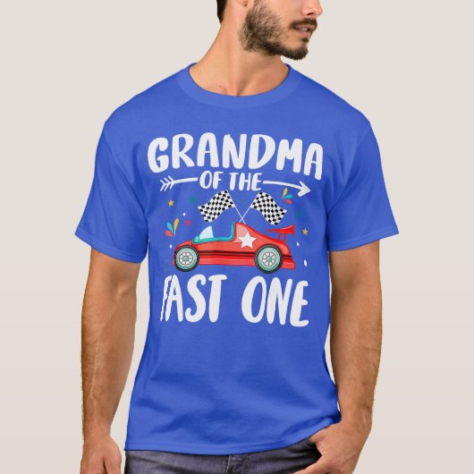 Oma van de Fast One Verjaardag 1e Ras Familie P T-shirt (Voorkant)