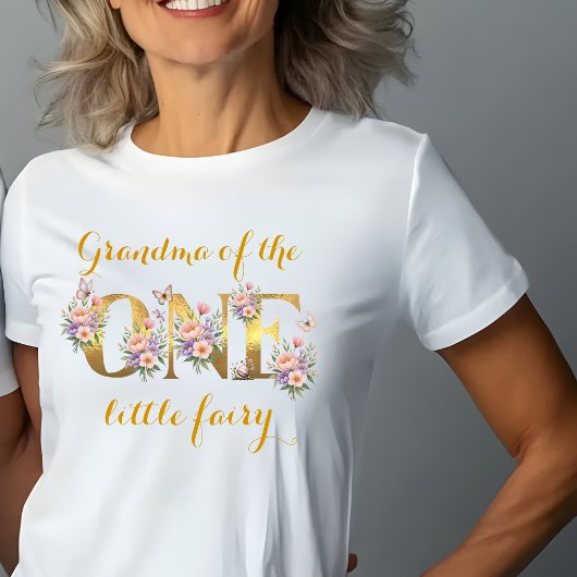 Oma van de feeëntuin 1e verjaardagsfeestje t-shirt