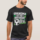 Oma van de geboorte van meisjes Voetbal T-shirt (Voorkant)
