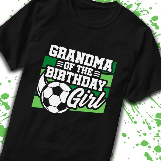 Oma van de geboorte van meisjes Voetbal T-shirt