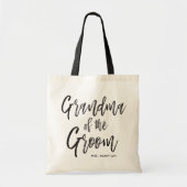 Oma van de Groom | Aangepaste bruiloft in Script-s Tote Bag (Voorkant)