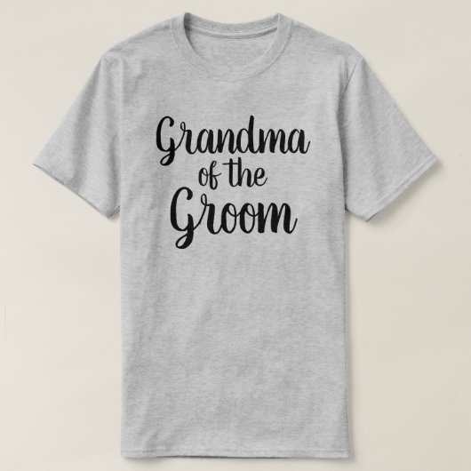 Oma van de Groom T-shirt (Design voorkant)