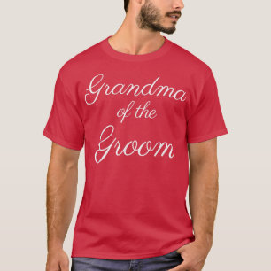 Oma van de Groom, Wit Manuscript, Wedding & Bri T-shirt