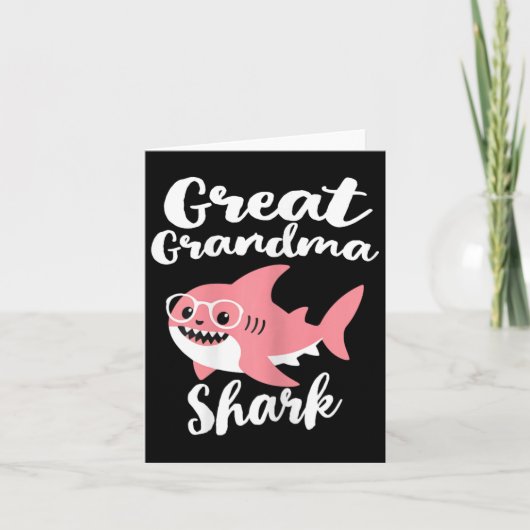 Oma van de haai Funny Moederdag Kaart (Voorkant)