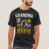 Oma van de heer Onederful 1e verjaardag Moederdag5 T-shirt (Voorkant)