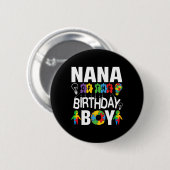 Oma van de jarige Autisme Oma Ronde Button 5,7 Cm (Voorkant /achterkant)