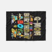 Oma van de jarige bouwvakker fleece deken (Voorkant (Horizontaal))