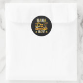 Oma van de jarige bouwvakker ronde sticker (Tas)