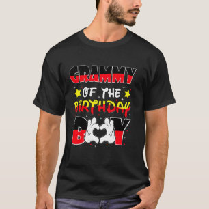 Oma van de jarige jongen Familie-matching oma T-shirt