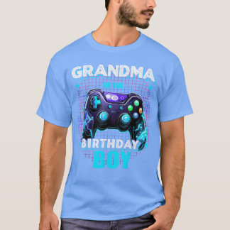 Oma van de jarige jongen Matching familie video Ga T-shirt