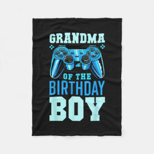 Oma van de jarige jongen Matching Video Gamer B Fleece Deken