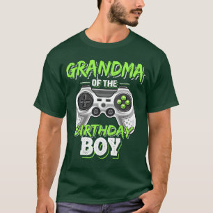 Oma van de jarige jongen Matching videospel Geboor T-shirt