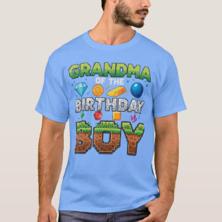 Oma van de jarige jongen spel Piel aantal vrienden T-shirt