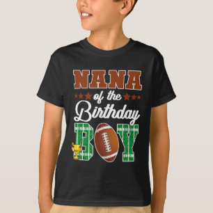 Oma van de jarige jongen voetbalfeest gezinsmat t-shirt