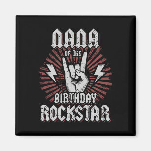 Oma van de jarige rockster bijpassende rocker rock magneet