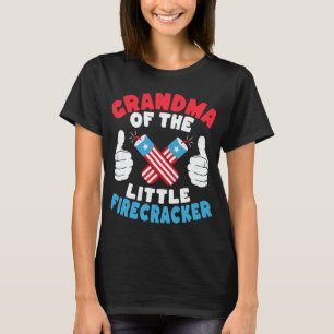 oma van de kleine Firecracker mam op 4 juli T-shirt