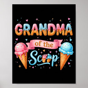 Oma van de Scoop ijs geslacht onthulling baby Poster