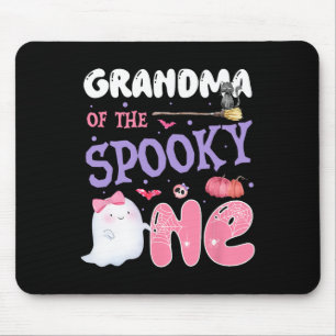Oma van de Spooky One 1st Birthday Halloween P Muismat