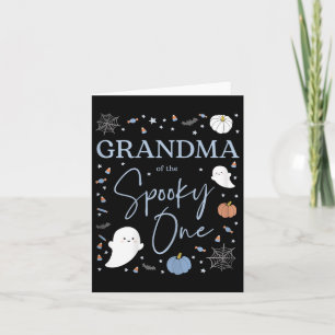 Oma van de Spooky One First Birthday Boy 1st H Kaart