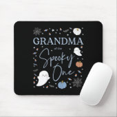 Oma van de Spooky One First Birthday Boy 1st H Muismat (Met muis)