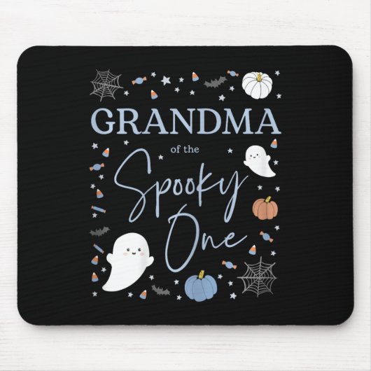 Oma van de Spooky One First Birthday Boy 1st H Muismat (Voorkant)