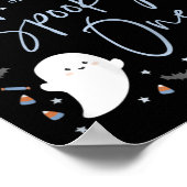 Oma van de Spooky One First Birthday Boy 1st H Poster (Hoek)